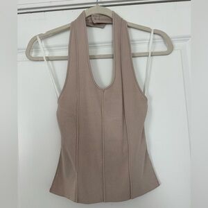 DISSH Taupe Halter Top